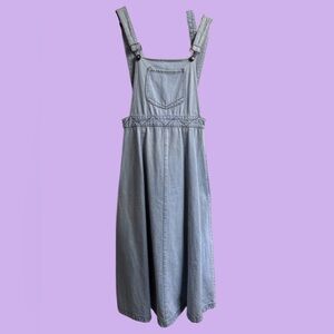 🍒VINTAGE - denim overalls dress with adjustable straps
